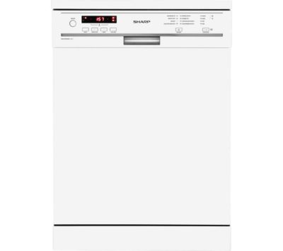 SHARP QW-GT24F463W Full-size Dishwasher - White SHARP QW-GT24F463W Full-size Dishwasher - White